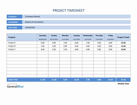 Enproject Hours Estimation Template