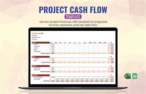 Enproject Management Cash Flow Template Excel