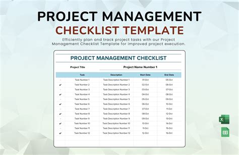 Enproject Management Checklist Template