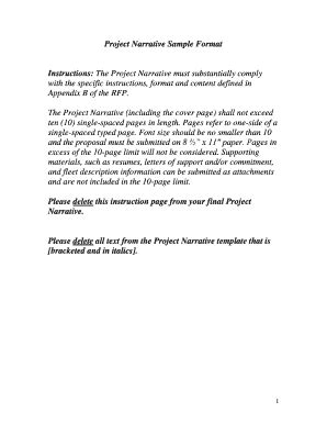 Enproject Narrative Template