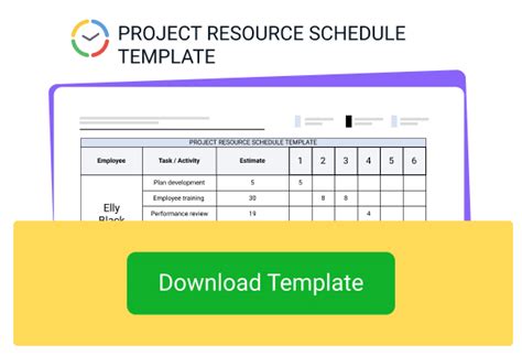 Enproject Resource Schedule Template