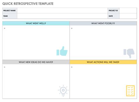 Enproject Retrospective Template Word
