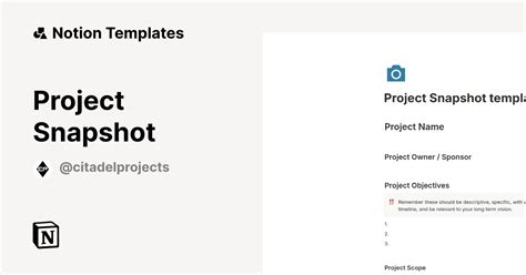 Enproject Snapshot Template