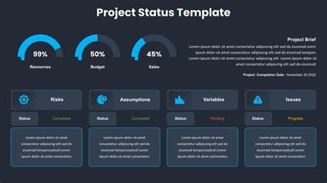 Enproject Status Presentation Template