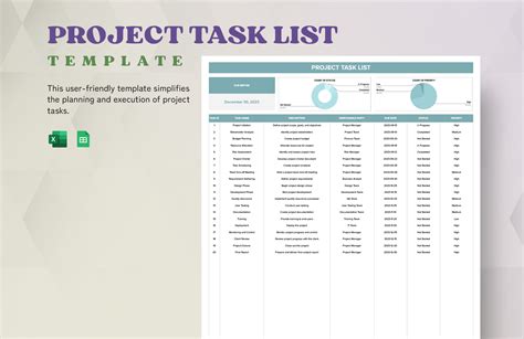Enproject Task List Template Google Sheets