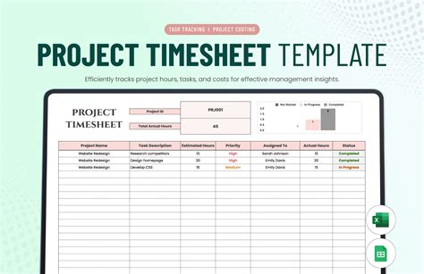 Enproject Timesheet Template Google Sheets