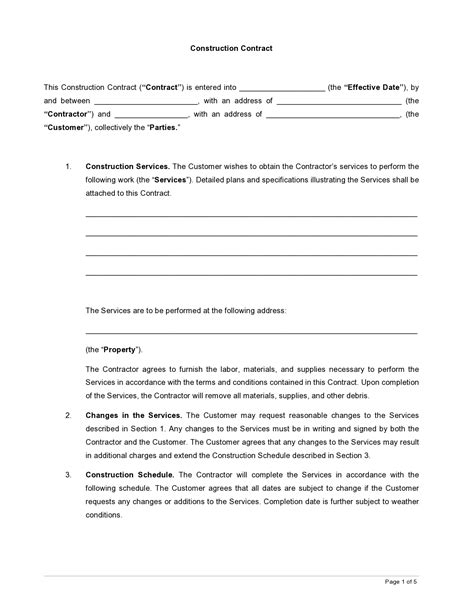 Enproposal And Contract Template