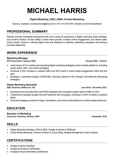 Enproposal Resume Template