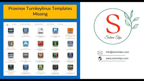 Enproxmox Turnkey Templates