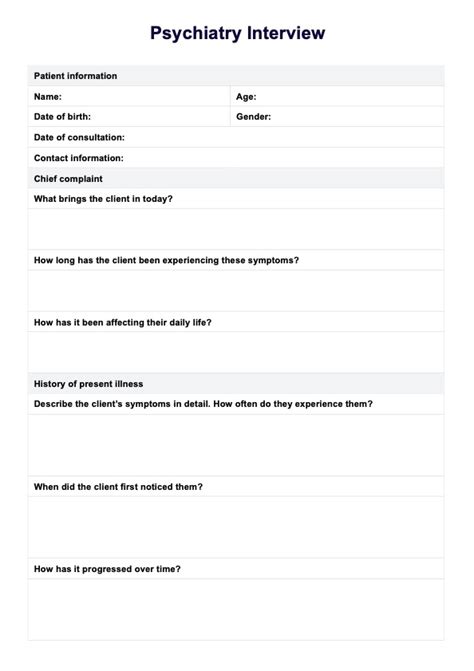 Enpsych Interview Template