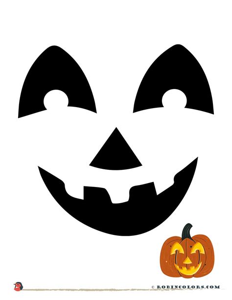 Enpumpkin Face Template Free Printable