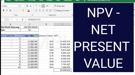 ENPV Excel Calculator Tool