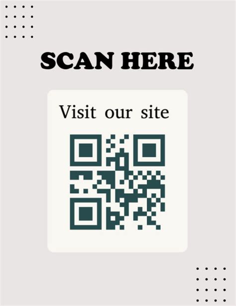 Enqr Code Poster Template Free
