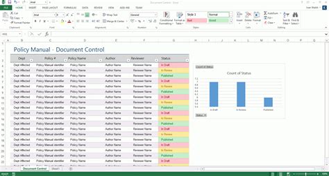 Enquality Control Excel Spreadsheet Templates