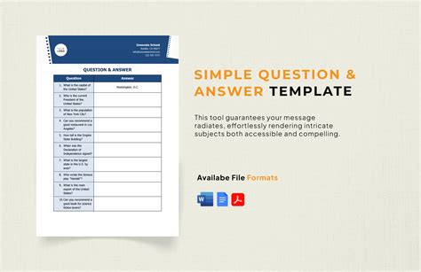 Enquestion And Answer Template