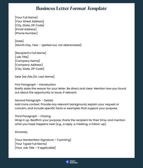 Enrca Format Template