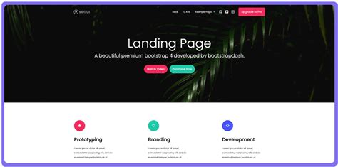 Enreact Landing Page Template Free