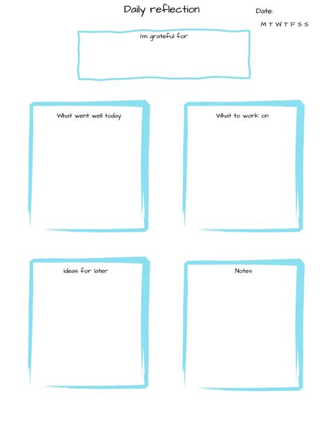 Enreading Reflection Template