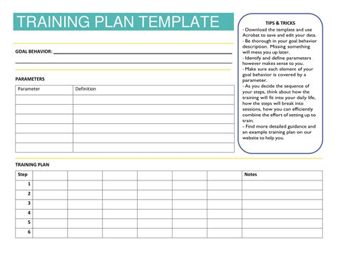 Enreceptionist Training Plan Template