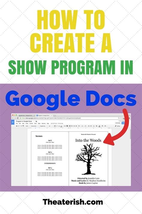 Enrecital Program Template Google Docs