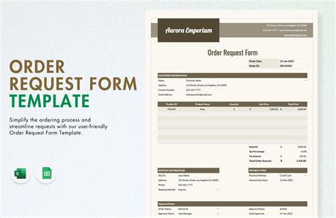 Enrecord Request Template