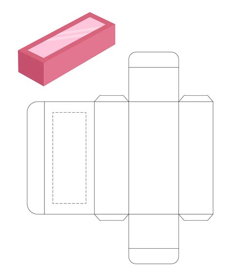 Enrectangular Box Template Printable