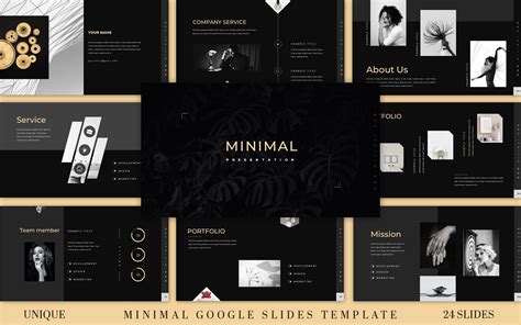 Enred And Black Google Slides Template