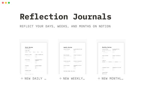 Enreflection Journal Template
