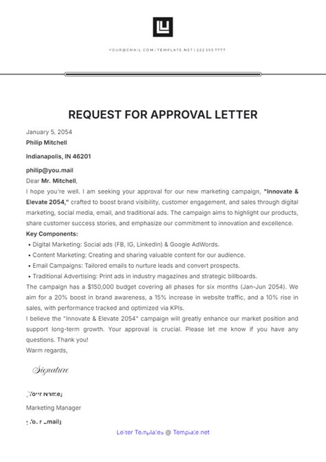 Enrequest Approval Email Template