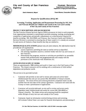 Enrequest For Qualifications Template