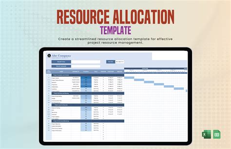 Enresource Allocation Template In Excel
