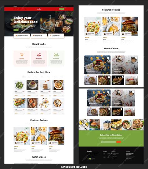Enrestaurant Menu Website Template