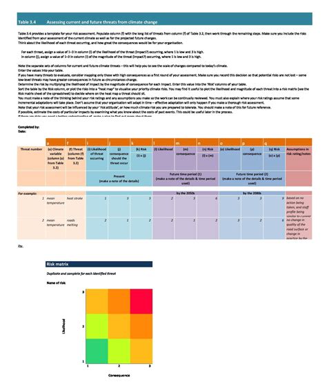 Enrfp Matrix Template