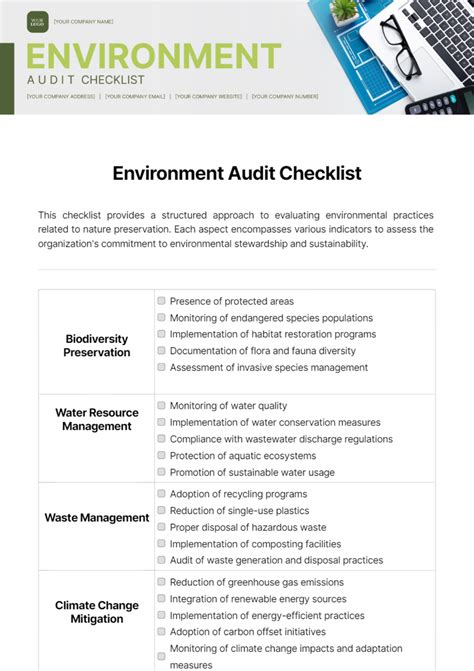 Enrisk Audit Template
