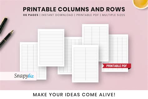 Enrows And Columns Template