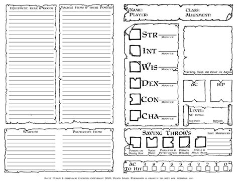 Enrpg Stats Template