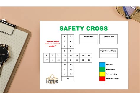 Ensafety Cross Template In Excel