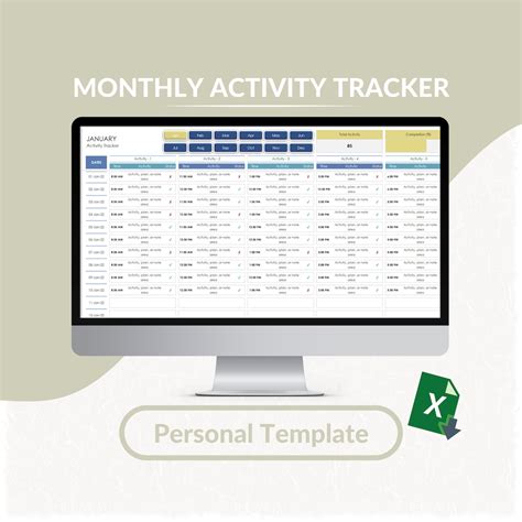 Ensales Activity Tracker Excel Template