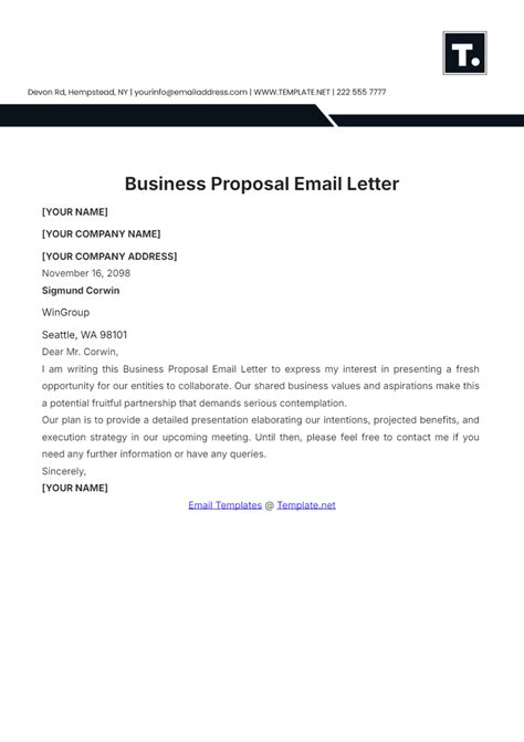 Ensales Proposal Email Template