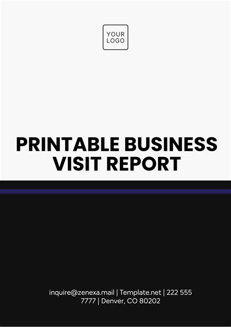 Ensales Visit Report Template
