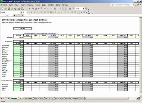 Enschedule C Expense Excel Template