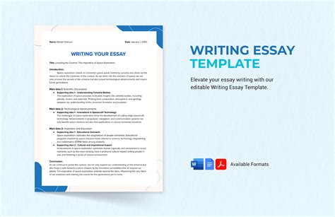 Enscript Writing Template Free
