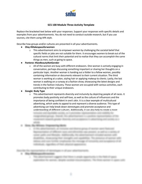 Enscs 100 Module Three Activity Template