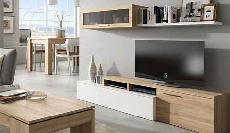 Ensemble Meuble Tv Bois Et Blanc TV TV Comforium