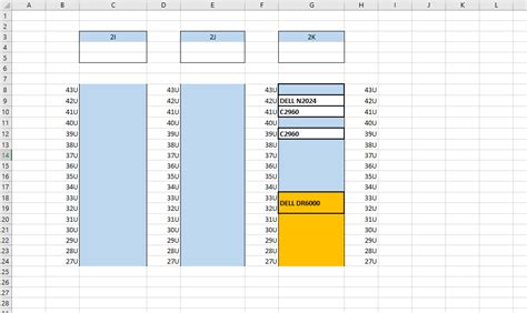 Enserver Rack Excel Template