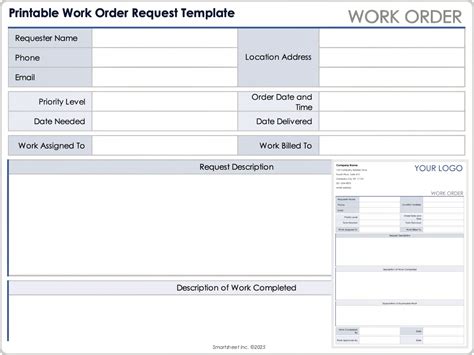 Enservice Work Order Template Excel