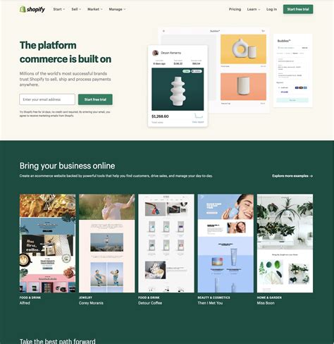 Enshopify Template Examples