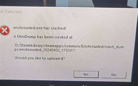 enshrouded keeps crashing