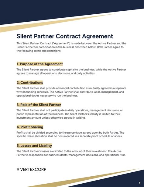Ensilent Partner Contract Template