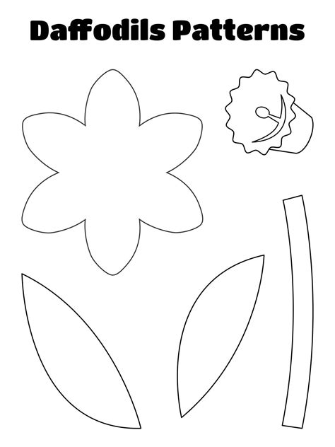 Ensimple Daffodil Template